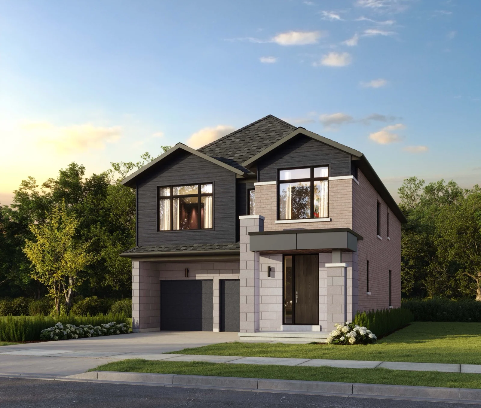 Wildfield Village Detached Homes exterior rendering by Solmar